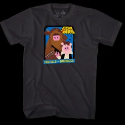 COW Wars Ham Solo and MOObacca Classic T