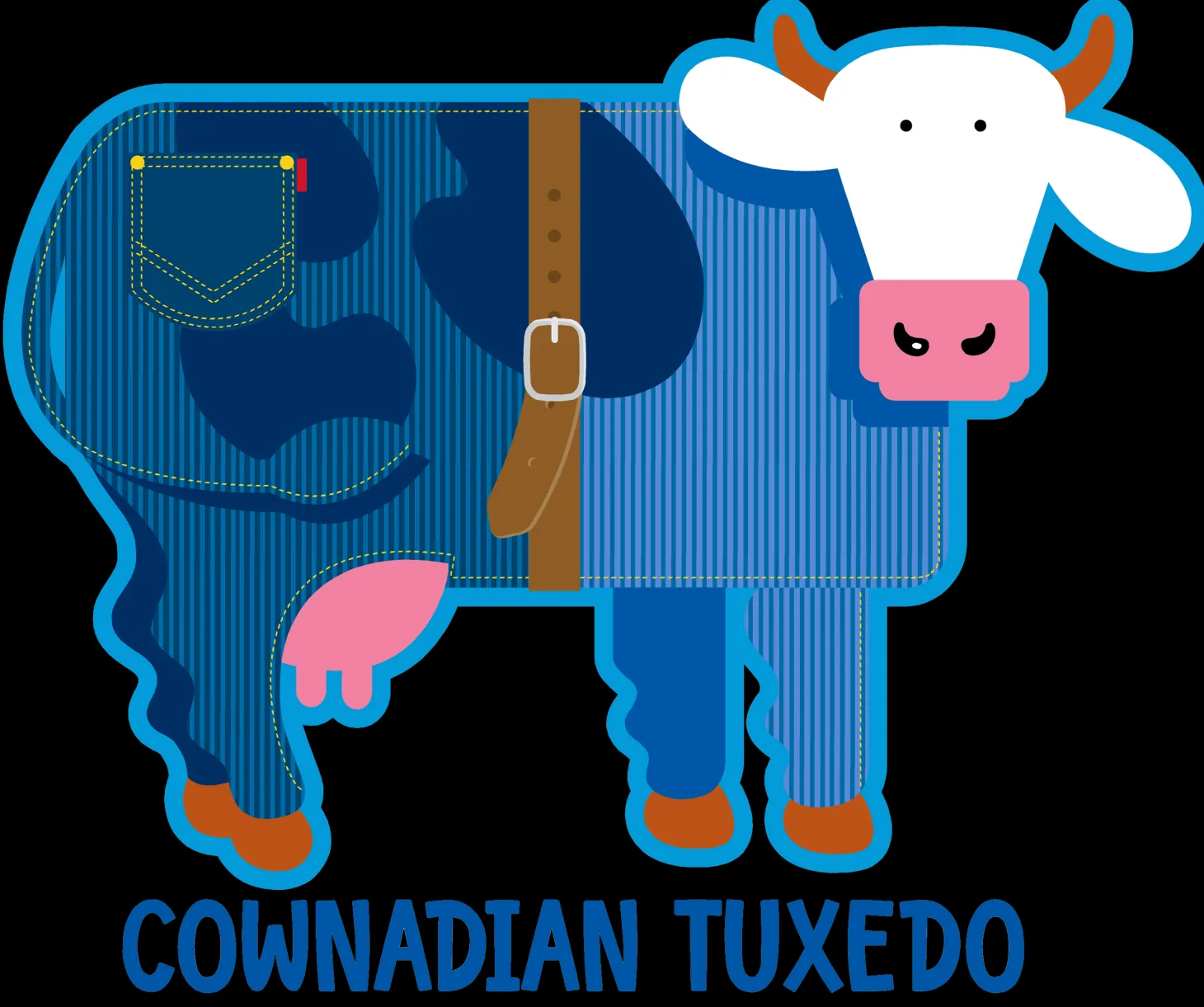COWnadian Tuxedo Adult/Youth/Kids T