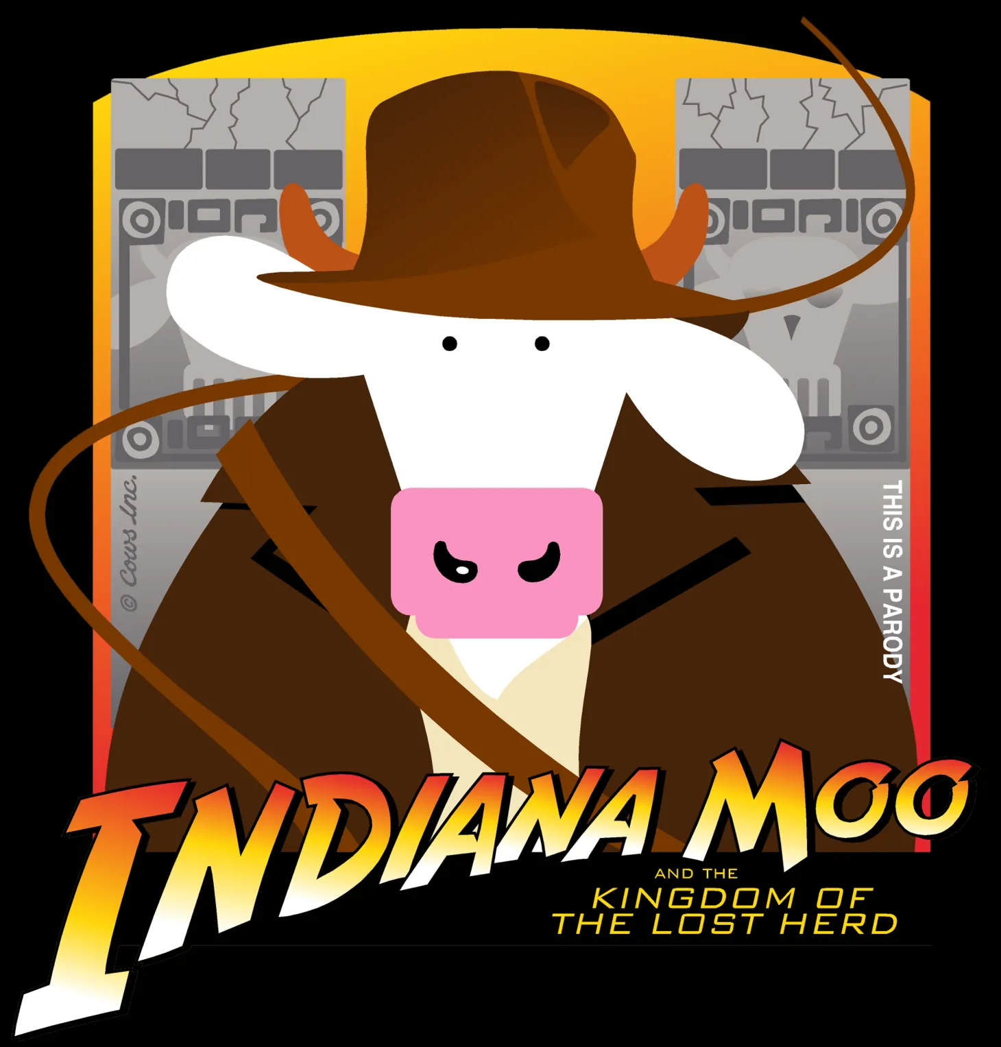 Indiana Moo and the Kingdom of the Lost Herd COWS Classic T
