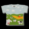Kids 2 Piece PJ Short Set - Farm