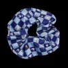 Scrunchie - Checkered Blue