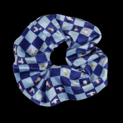 Scrunchie - Checkered Blue