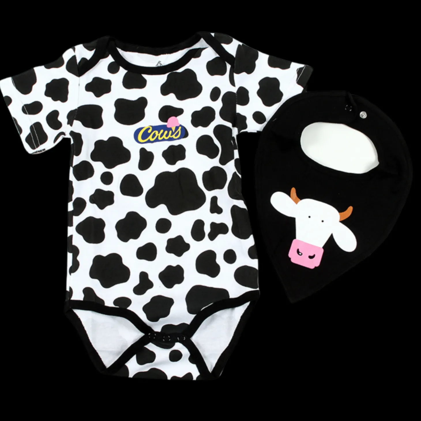 Spotted Body Suit & Bib Set